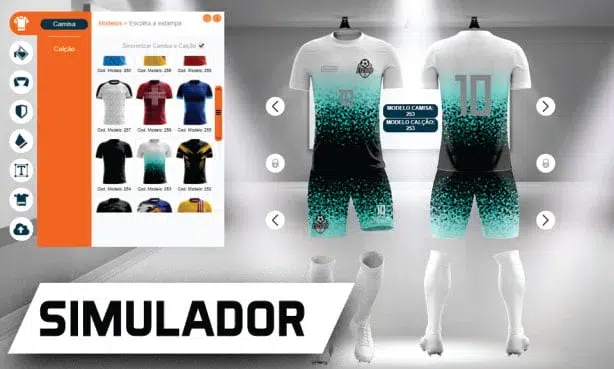 simulador camiseta de time