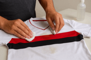 mancha na camiseta