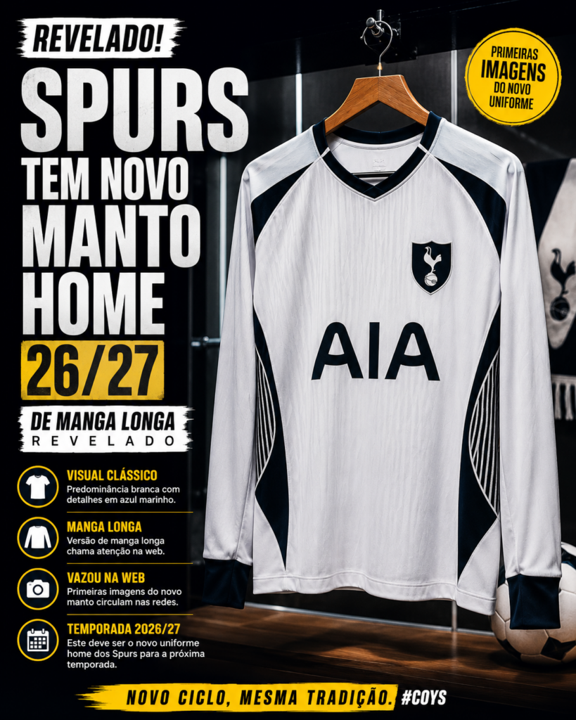 Spurs Manga Longa 26/27 Home